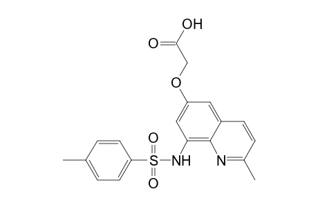 2-[2-methyl-8-[(4-methylphenyl)sulfonylamino]quinolin-6-yl]oxyacetic acid