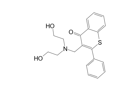 3-[[bis(2-hydroxyethyl)amino]methyl]-2-phenyl-1-benzothiopyran-4-one