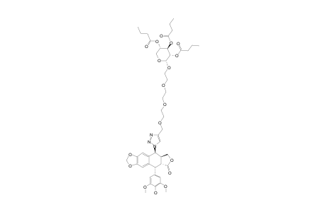 #31A;4-BETA-{4''-[1'''-(2''',3''',4'''-TRI-O-BUTYRYL-ALPHA-D-XYLOPYRANOSYLOXY)-3,6,9-TRIOXADEC-10-YL]-1,2,3-TRIAZOL-1-YL}-4-DEOXY-4'-DEMETHYL-PODOPHYLLOTOXIN