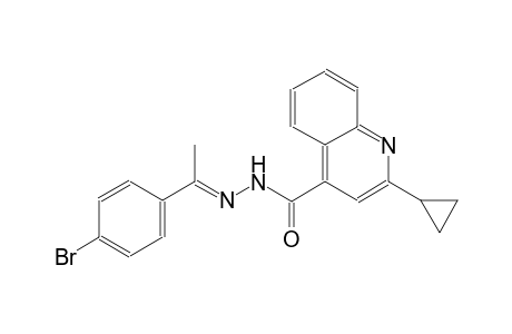 N'-[(E)-1-(4-bromophenyl)ethylidene]-2-cyclopropyl-4-quinolinecarbohydrazide