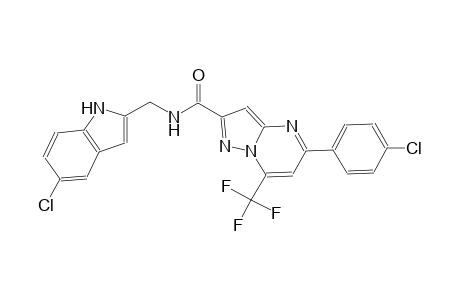 N-[(5-chloro-1H-indol-2-yl)methyl]-5-(4-chlorophenyl)-7-(trifluoromethyl)pyrazolo[1,5-a]pyrimidine-2-carboxamide