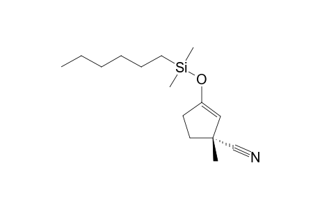 (R)-3-[(Dimethylhexylsilyl)oxy]-1-methyl-2-cyclopentenecarbonitrile