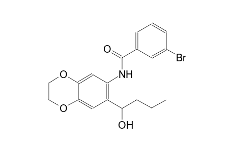 benzamide, 3-bromo-N-[2,3-dihydro-7-(1-hydroxybutyl)-1,4-benzodioxin-6-yl]-