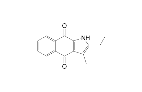2-Ethyl-3-methyl-1H-benz[f]indole-4,9-dione