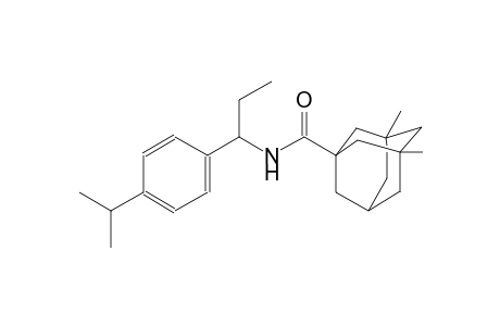 N-[1-(4-isopropylphenyl)propyl]-3,5-dimethyl-1-adamantanecarboxamide