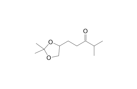 2,2-Dimethyl-4-(4-methyl-3-oxopentyl)-1,3-dioxolane