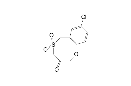 8-CHLORO-2H,6H-1,5-BENZOXATHIOCIN-3(4H)-ONE, 5,5-DIOXIDE