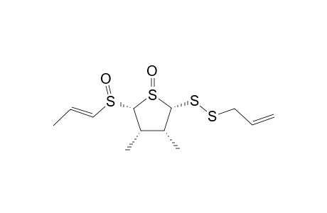 GARLICNIN-C3;(2-ALPHA,3-ALPHA,4-ALPHA,5-ALPHA)-2-(ALLYLDITHIINE)-5-(PROPENYLSULFOXIDE)-3,4-DIMETHYL-TETRAHYDROTHIOPHENE-S-OXIDE