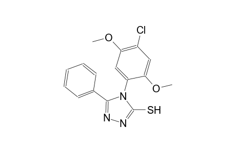 4-(4-chloro-2,5-dimethoxyphenyl)-5-phenyl-4H-1,2,4-triazole-3-thiol