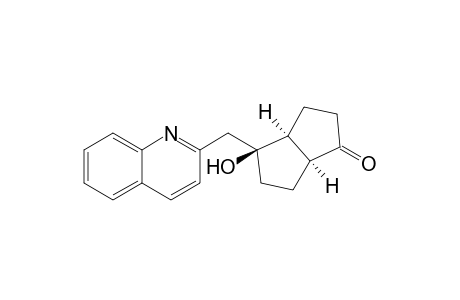 (1S,5S,6S)-6-Hydroxy-6-(quinolin-2-ylmethyl)bicyclo[3.3.0]octan-2-one