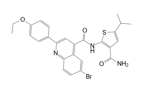 N-[3-(aminocarbonyl)-5-isopropyl-2-thienyl]-6-bromo-2-(4-ethoxyphenyl)-4-quinolinecarboxamide