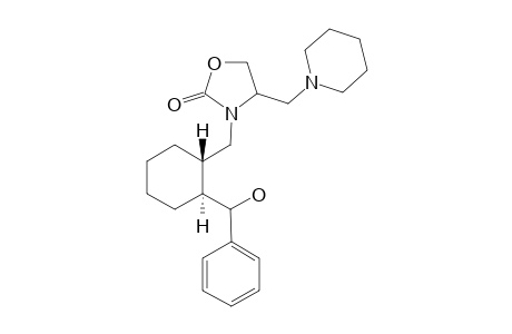 3-[TRANS-(2-HYDROXY-(PHENYL)-METHYL)-CYCLOHEXYL)-METHYL]-4-(PIPERIDIN-1-YLMETHYL)-OXAZOLIDIN-2-ONE