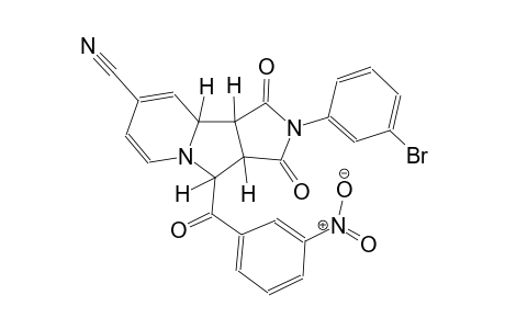 (3aS,4R,9aS,9bR)-2-(3-bromophenyl)-4-(3-nitrobenzoyl)-1,3-dioxo-2,3,3a,4,9a,9b-hexahydro-1H-pyrrolo[3,4-a]indolizine-8-carbonitrile