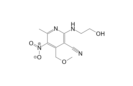 3-pyridinecarbonitrile, 2-[(2-hydroxyethyl)amino]-4-(methoxymethyl)-6-methyl-5-nitro-