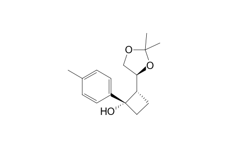 (1S,2S)-2-[(4S)-2,2-Dimethyl-1,3-dioxolan-4-yl]-1-(4-methylphenyl)cyclobutanol
