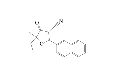 5-Ethyl-5-methyl-2-(2-naphthyl)-4-oxo-4,5-dihydro-3-furancarbonitrile