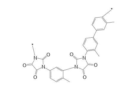 Poly(2,4-toluene-n,n'-imidazolidinetrione-diyl-co-bitoluene-n,n'-imidazolidinetrione-diyl)