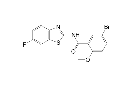 5-Bromo-N-(6-fluoro-1,3-benzothiazol-2-yl)-2-methoxybenzamide