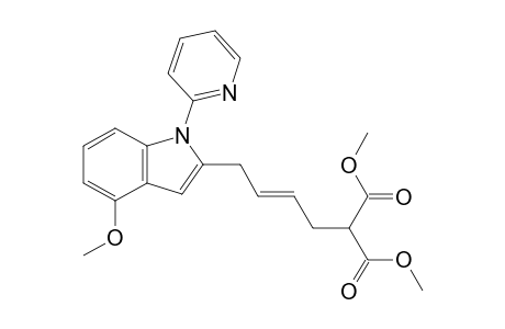 Dimethyl (E)-2-{4-[4-methoxy-1-(pyridin-2-yl)-1H-indol-2-yl]but-2-en-1-yl} malonate