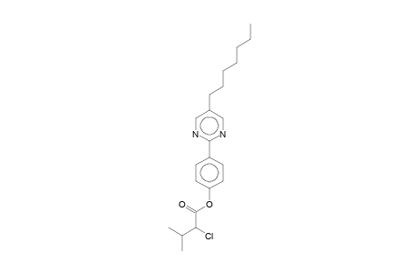 4-(5-Heptyl-2-pyrimidinyl)phenyl 2-chloro-3-methylbutanoate