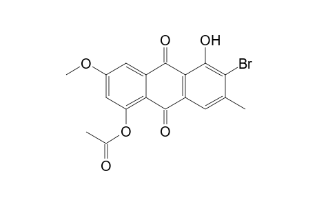 (6-bromo-5-hydroxy-3-methoxy-7-methyl-9,10-dioxo-1-anthryl) acetate
