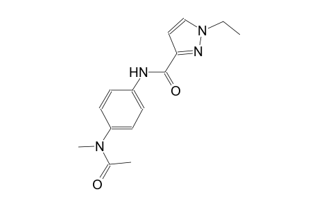 N-{4-[acetyl(methyl)amino]phenyl}-1-ethyl-1H-pyrazole-3-carboxamide