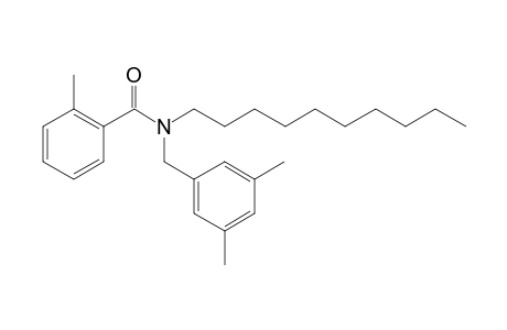Benzamide, 2-methyl-N-(3,5-dimethylbenzyl)-N-decyl-