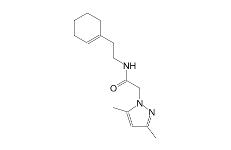 N-[2-(1-cyclohexen-1-yl)ethyl]-2-(3,5-dimethyl-1H-pyrazol-1-yl)acetamide