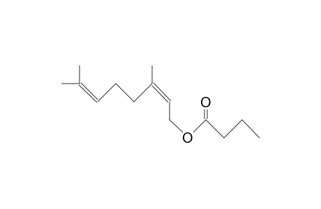 3,7-Dimethyl-2,6-octadienyl butanoate, (Z)-