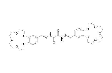 N,N'-bis(2,5,8,11,14-pentaoxabicyclo[13.4.0]nonadeca-1(15),16,18-trien-17-ylmethyleneamino)oxamide