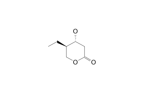 (4R,5R)-5-ethyl-4-hydroxyoxan-2-one