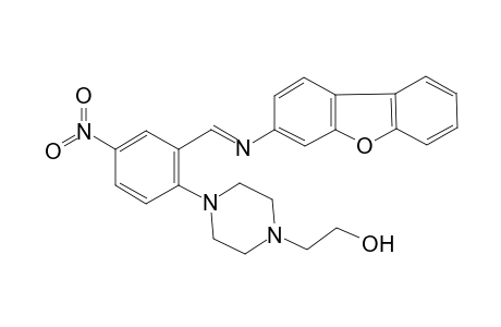 2-(4-{2-[(dibenzo[b,d]furan-3-ylimino)methyl]-4-nitrophenyl}-1-piperazinyl)ethanol