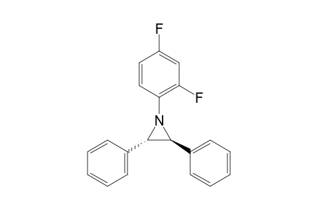 trans-1-(2,4-Difluorophenyl)-2,3-diphenylaziridine