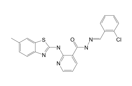 N'-(2-CHLORO-BENZYLIDENE)-2-[(6-METHYL-1,3-BENZOTHIAZOL-2-YL)-AMINO]-PYRIDINE-3-CARBOHYDRAZIDE