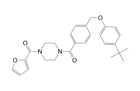 1-{4-[(4-tert-butylphenoxy)methyl]benzoyl}-4-(2-furoyl)piperazine