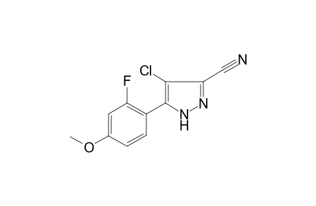1H-Pyrazole-3-carbonitrile, 4-chloro-5-(2-fluoro-4-methoxyphenyl)-