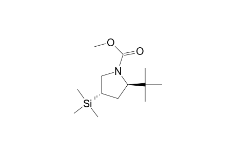 1-(Methoxycarbonyl)-2.beta.-(1,1-dimethylethyl)-4.alpha.-(trimethylsilyl)pyrrolidine