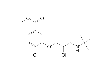 2-Hydroxy-1-[2-chloro-5-(methoxycarbonyl)phenoxy]-3-(tert-butylamino)-propane