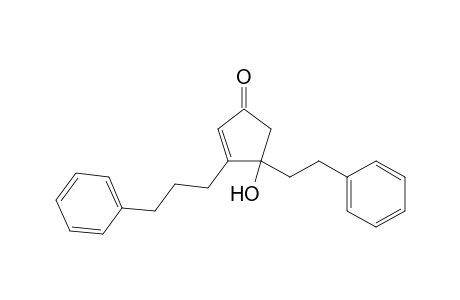 Mixture of 3-(2-phenylethyl)-4-(3-phenylpropyl)-4-cyclopenten-3-ol-1-one and 4-()-3-()isomer