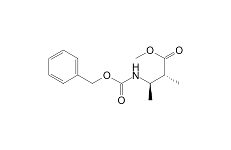 Butanoic acid, 2-methyl-3-[[(phenylmethoxy)carbonyl]amino]-, methyl ester, (R*,R*)-(.+-.)-