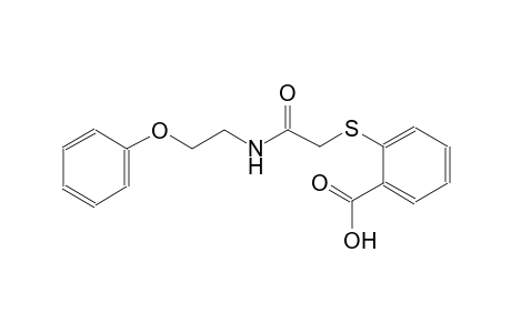 2-({2-oxo-2-[(2-phenoxyethyl)amino]ethyl}sulfanyl)benzoic acid