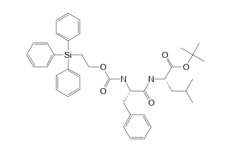 N-2-(TRIPHENYLSILYL)-ETHOXYCARBONYL-L-PHENYLALANYL-L-LEUCINE-TERT.-BUTYLESTER