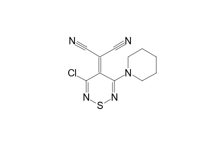 2-(3-Chloranyl-5-piperidin-1-yl-1,2,6-thiadiazin-4-ylidene)propanedinitrile