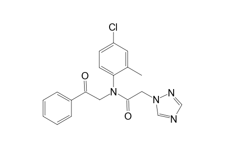 N-(4-chloro-2-methylphenyl)-N-(2-oxo-2-phenylethyl)-2-(1H-1,2,4-triazol-1-yl)acetamide