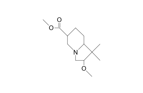 1,1-Dimethyl-2-methoxy-6-carbomethoxy-octahydro-indolizidine