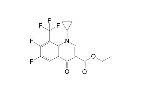 1-cyclopropyl-6,7-difluoro-4-keto-8-(trifluoromethyl)quinoline-3-carboxylic acid ethyl ester