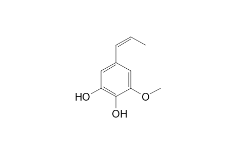 cis-3-methoxy-5-(prop-1-enyl)benzene-1,2-diol