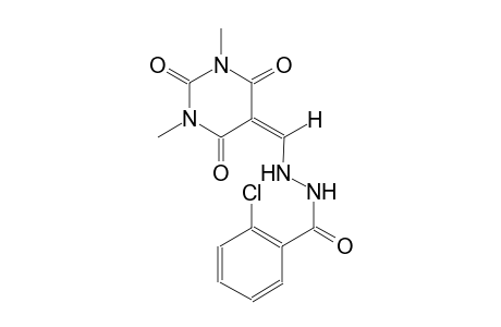 2-chloro-N'-[(1,3-dimethyl-2,4,6-trioxotetrahydro-5(2H)-pyrimidinylidene)methyl]benzohydrazide