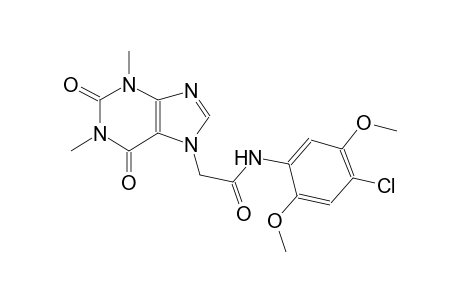 1H-purine-7-acetamide, N-(4-chloro-2,5-dimethoxyphenyl)-2,3,6,7-tetrahydro-1,3-dimethyl-2,6-dioxo-