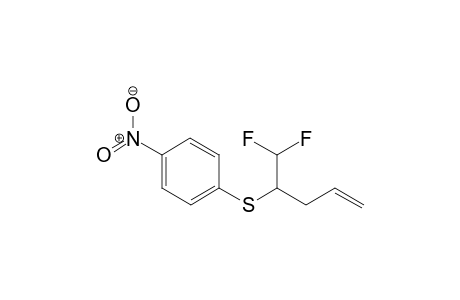 1-[1-(difluoromethyl)but-3-enylsulfanyl]-4-nitro-benzene